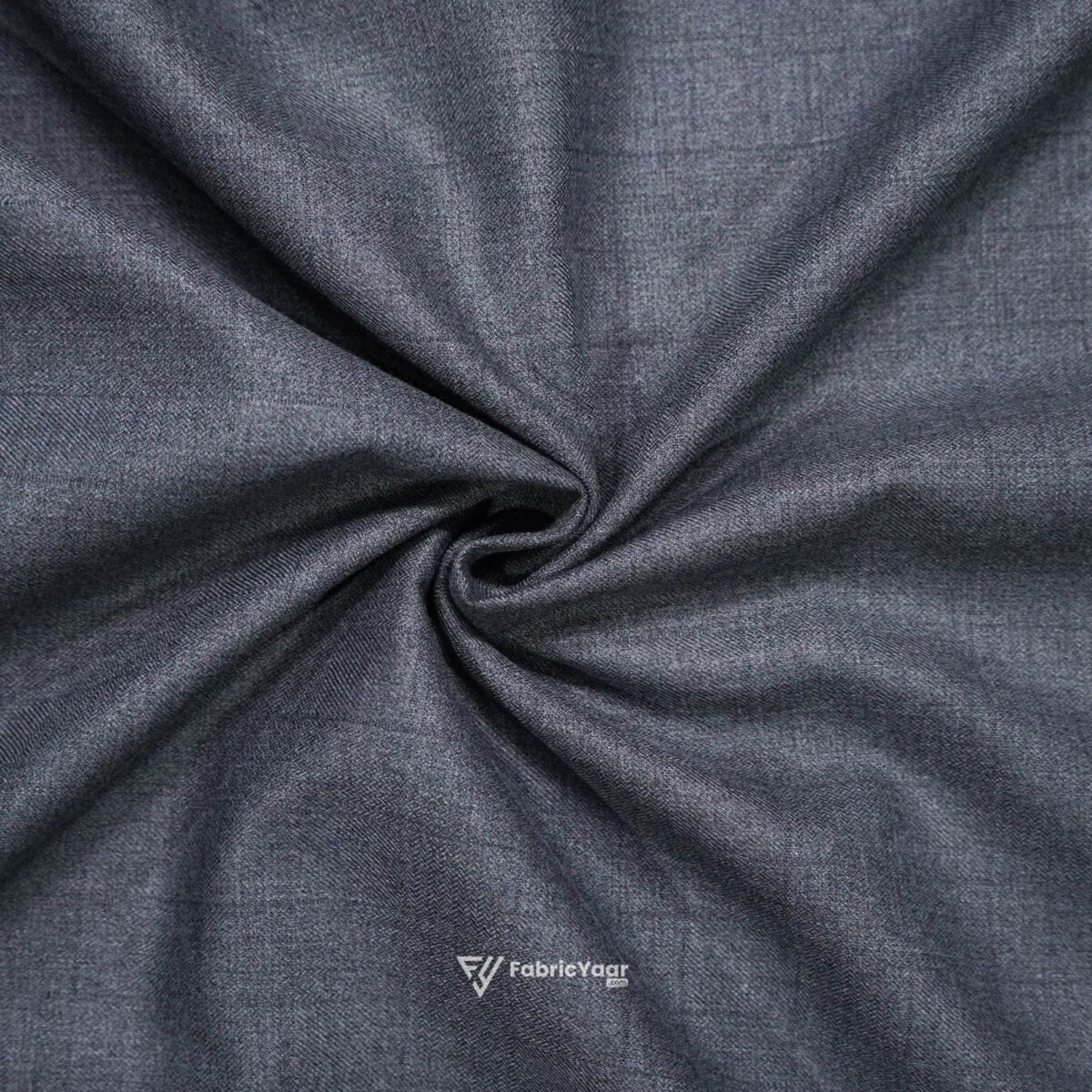 Terry Rayon Self Checks Soothing Grey Pant/Suit Fabric (Width 58 Inch)