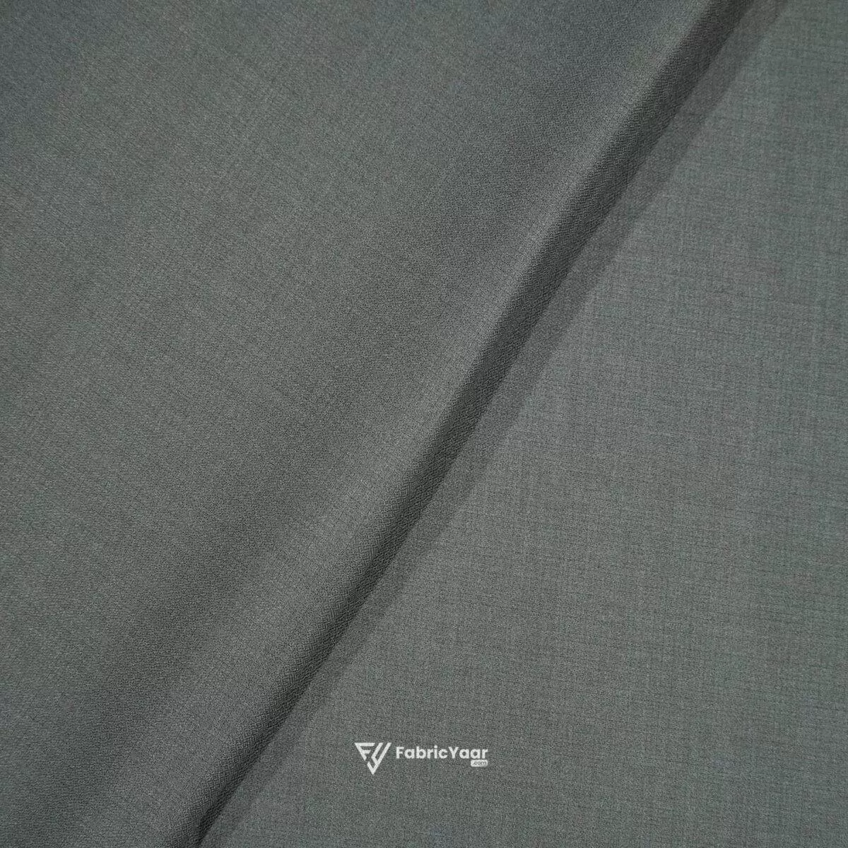 Terry Rayon Zero Emboss Steel Grey Pant / Suit Fabric (Width 58 Inch)