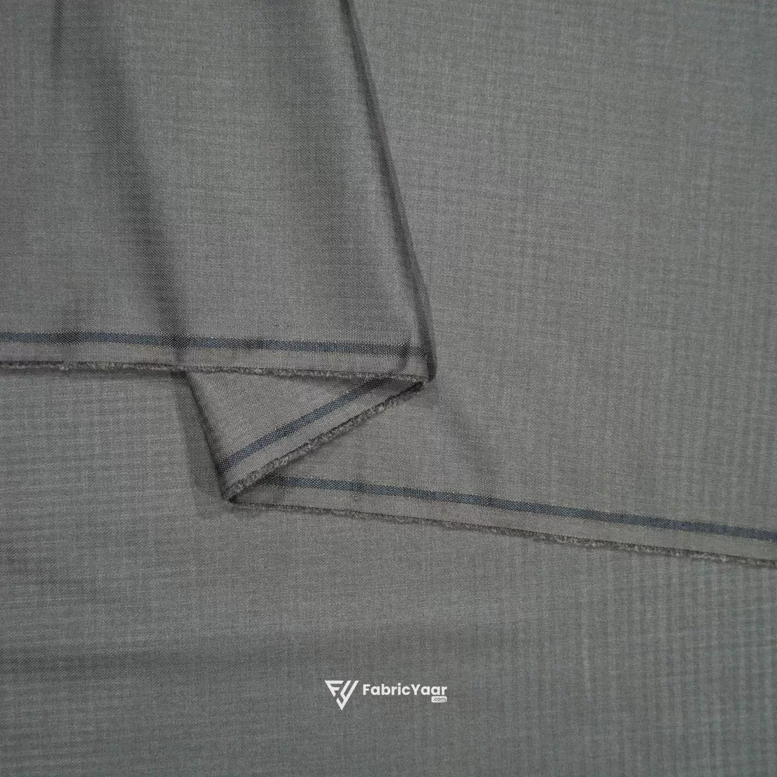 Terry Rayon Zero Emboss Tree Grey Pant / Suit Fabric (Width 58 Inch)