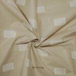Cotton Lawn Zari Jacquard Buta Camel Shirt / Kurta Fabric (Width 58 Inch)