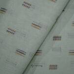 Paper Cotton Lawn Multi Color Buta Mint Green Shirt / Kurta Fabric (Width 58 Inch)