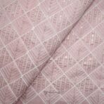 Designer Embroidery Glitter Sequins Roseberry Kurta / Koti Fabric (Width 38 Inch)