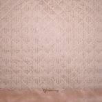 Designer Embroidery Glitter Sequins Creamy Peach Kurta / Koti Fabric (Width 38 Inch)