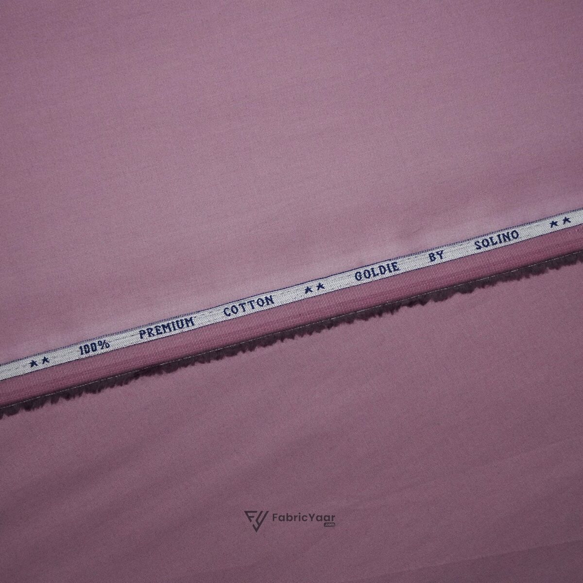 Solino Giza Cotton Plain Megenta Lavender Shirt / Kurta Fabric (Width 58 Inch)