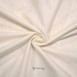 Solino Cotton Linen Velour Cream Shirt / Kurta Fabric (Width 58 Inch)