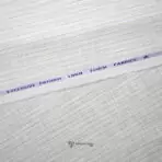 Solino Cotton Linen Self Stripe Beige Shirt / Kurta Fabric (Width 58 Inch)
