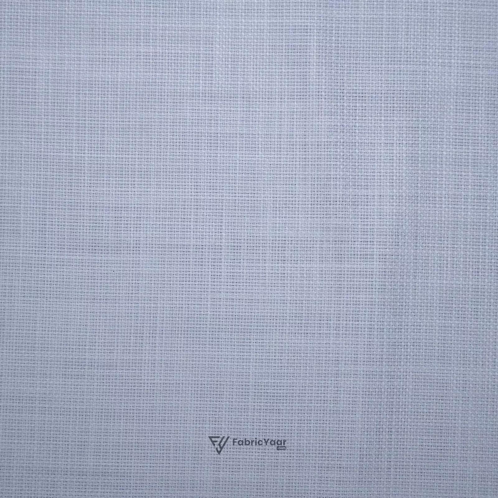 Solino 100% Cotton Jute Structure Light Blue Shirt / Kurta Fabric (Width 58 Inch)