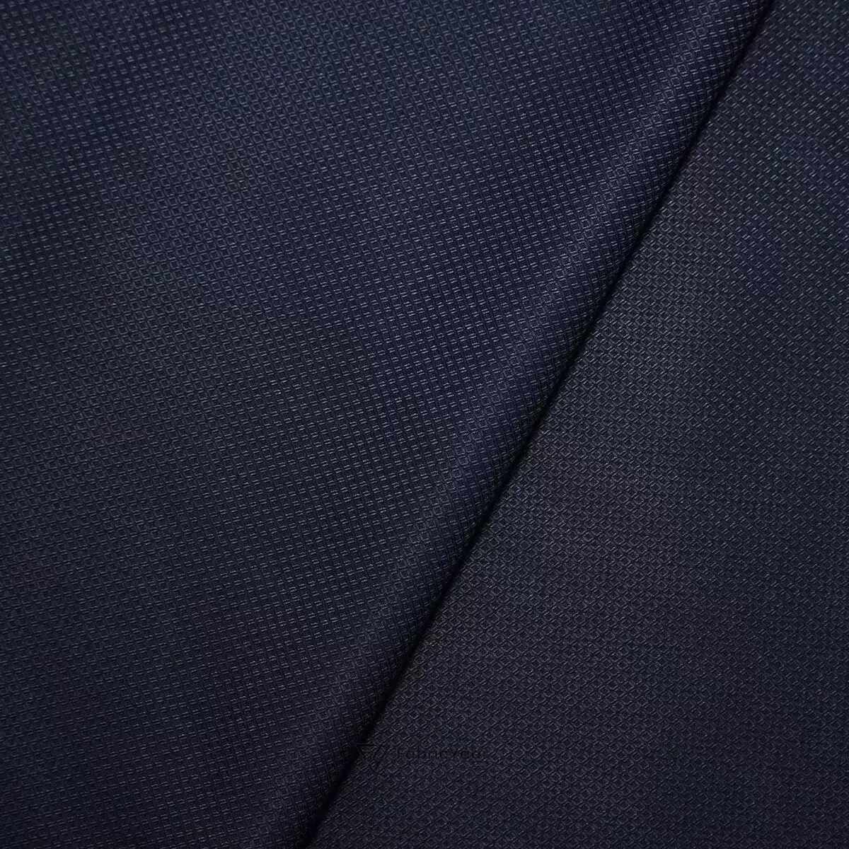 Cadini Italy T/R Textured Classic Blue Suit / Pant Fabric (Width 58 inch)