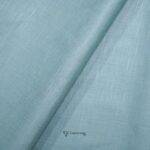 Mitva Cotton Linen Plain Dusty Sea Green Shirt / Kurta Fabric (Width 58 Inch)