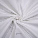 Self Retro White Textured Giza Cotton Shirt / Kurta Fabric (Width 58 Inch)