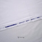 Self Woven White Textured Giza Cotton Shirt / Kurta Fabric (Width 58 Inch)
