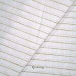 Cotton Linen Self Shaded Beige Stripe Shirt / Kurta Fabric (Width 58 Inch)