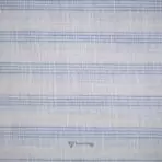 Cotton Linen Self Majestic Blue Stripe Shirt / Kurta Fabric (Width 58 Inch)