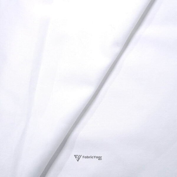 Cotton Blend Lexus White Shirt / Kurta Fabric (Width 58 Inch)