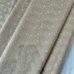 DOBLINO Designer Embroidery With Golden Sequins Beige Kurta / koti / shrug / Jodhpuri (Width 58 Inch)