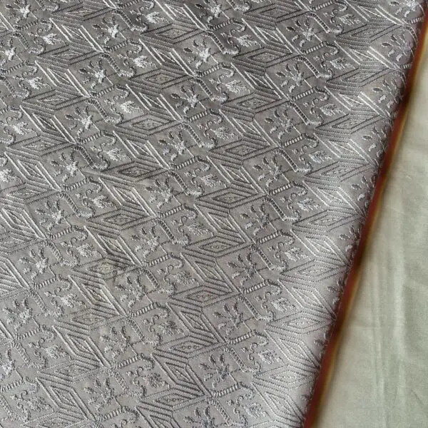 DOBLINO Designer Embroidery With Golden Sequins Beige Kurta / koti / shrug / Jodhpuri (Width 58 Inch)